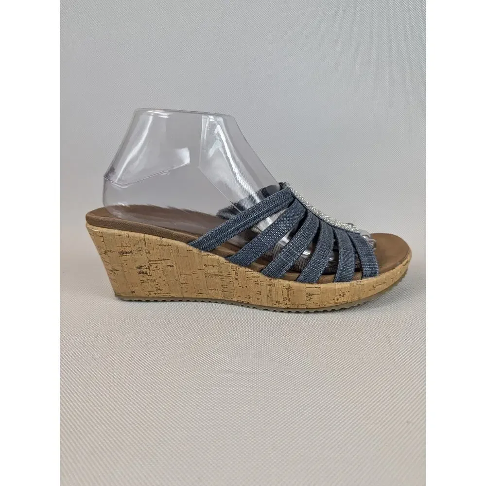 Skechers Luxe Foam Beverley-Cafe Cool, Slip On Espadrilles, Women’s Size 7.5